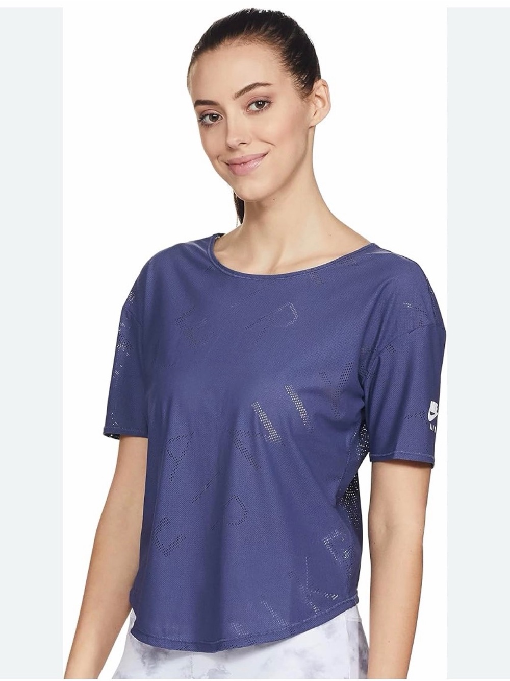 NIKE | short sleeve mesh dri fit top women’s medium